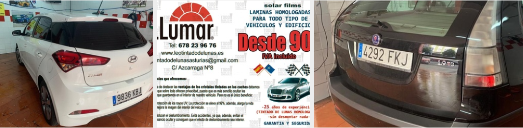 tintado lunas en gijon