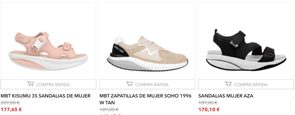 mbt venta online calzados