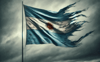 bandera argentina milei