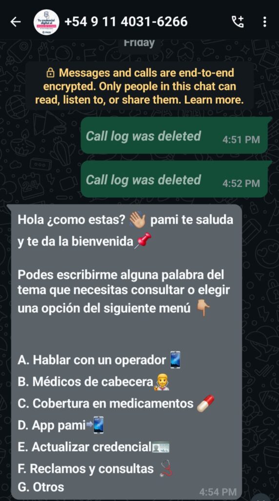 estafa pami jubilados whatsapp