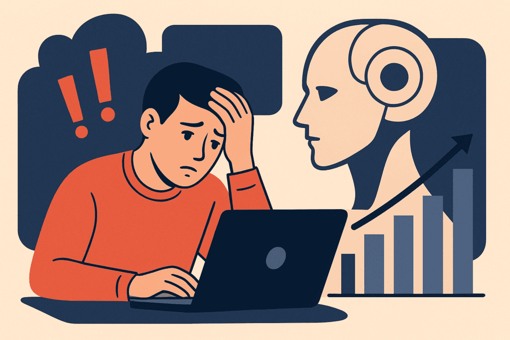 AI perdida de trabajo jóven