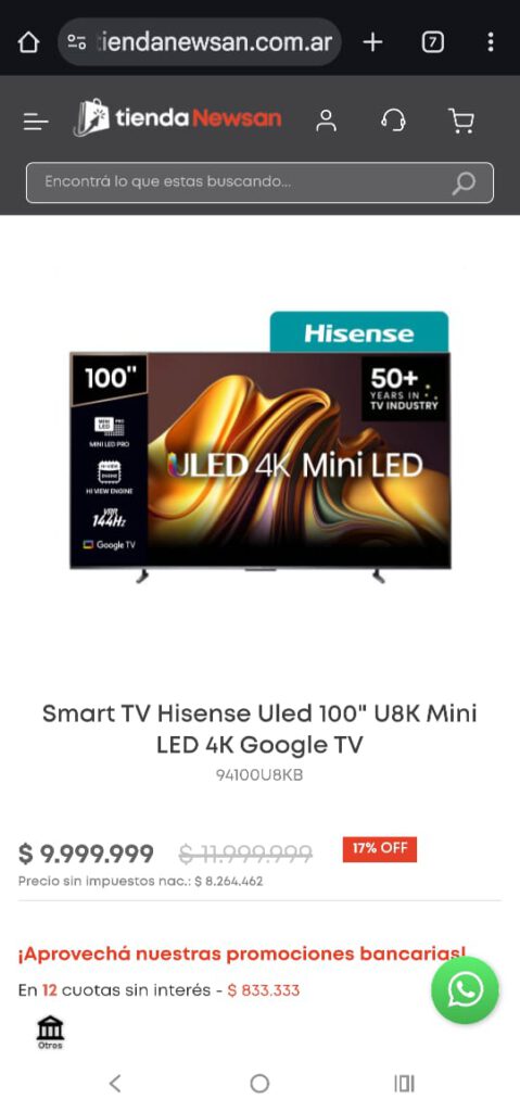 tienda newsan precios