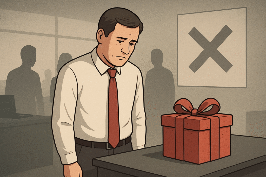 desprecio empleados sin cajas navideñas