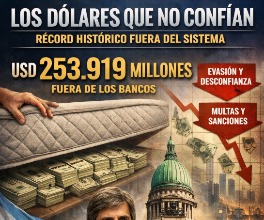 argentina dolares bajo el colchón