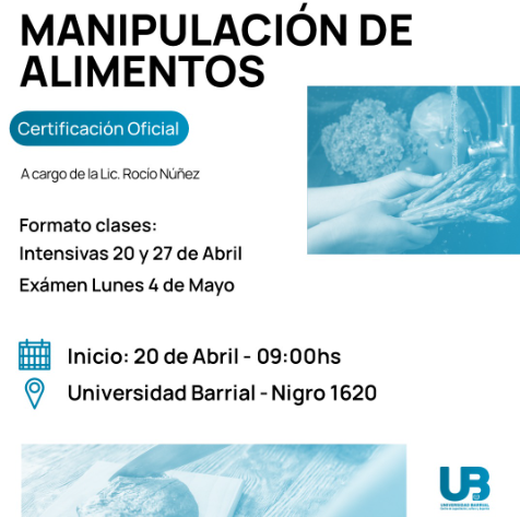 CURSO DE MANIPULACIÓN DE ALIMENTOS