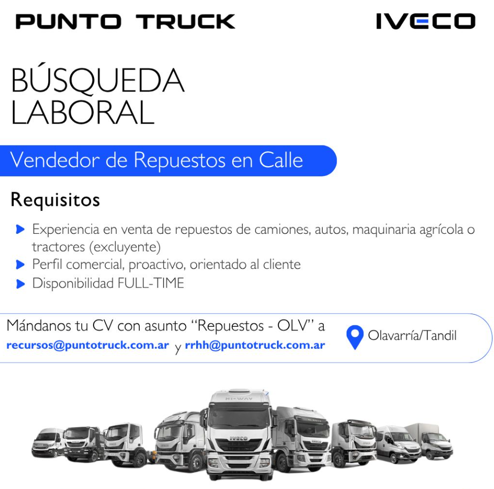 PUNTO TRUCK IVECO BÚSQUEDA LABORAL